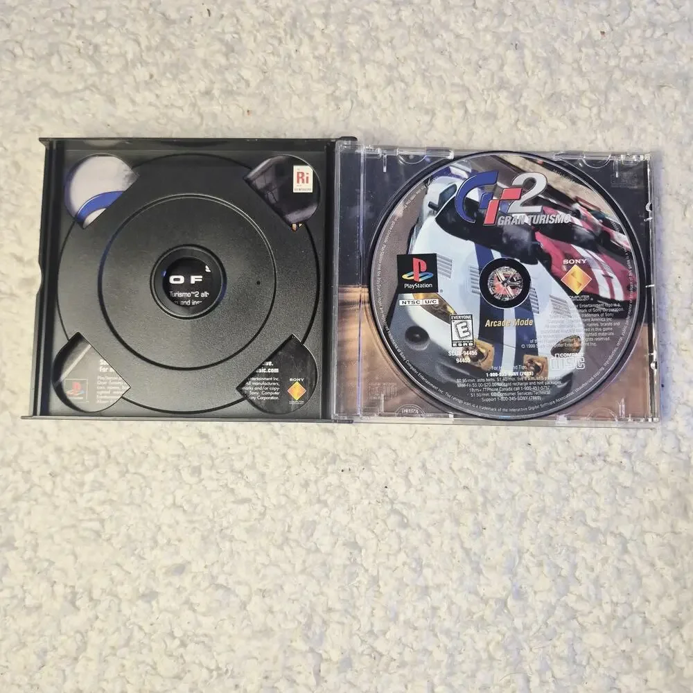 Gran Turismo 2 (Sony Playstation, PS1) Complete w/Man Tested